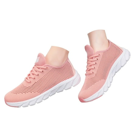 Mepaouo Sneakers for Lace up Women Running Shoes Memory Foam Lightweight Comfortable Walking Shoes