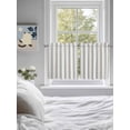 thumbnail image 4 of Half Window Curtains 24 Inches Long, Blue Striped Window Treatment Curtain Drapes, Modern Stripes Farmhouse Short Curtains Tiers for Kitchen Over Sink, 27.5"x24", 2 Panels, 4 of 7