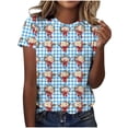 thumbnail image 2 of VKOYWKM American Flag Shirts for Women 4th of July Independence Day Graphic Tees Patriotic Short Sleeve Crew Neck Summer Tops Tshirts, 2 of 7