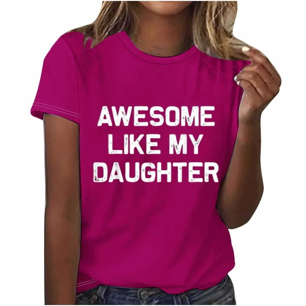 Tops Cortos para Mujeres Casual de Moda Impreso Cuello Redondo, Camiseta de Manga Corta para el Uso Diario, Fiesta Y Cómodo