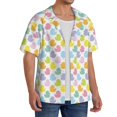 thumbnail image 2 of Naloa Colorful Rubber Duck Men's Loose Fit Cuban Collar Short-Sleeve Shirt, Hawaiian Shirts, Mens Shirts Casual for Everyday Wear Outings-Large, 2 of 5