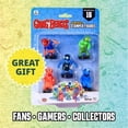 thumbnail image 4 of Gang Beast Ink Stamper Figures 5pk Collectible Red Superhero Blue Bear PMI, 4 of 5