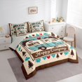 thumbnail image 2 of Erosebridal Happy Camping Twin Bedding Sets 7-Piece for Kids Teens,Adventure Theme Bedding Comforter Set for Boys Girls,Grey Reversible,Lightweight Room Decor, 2 of 6