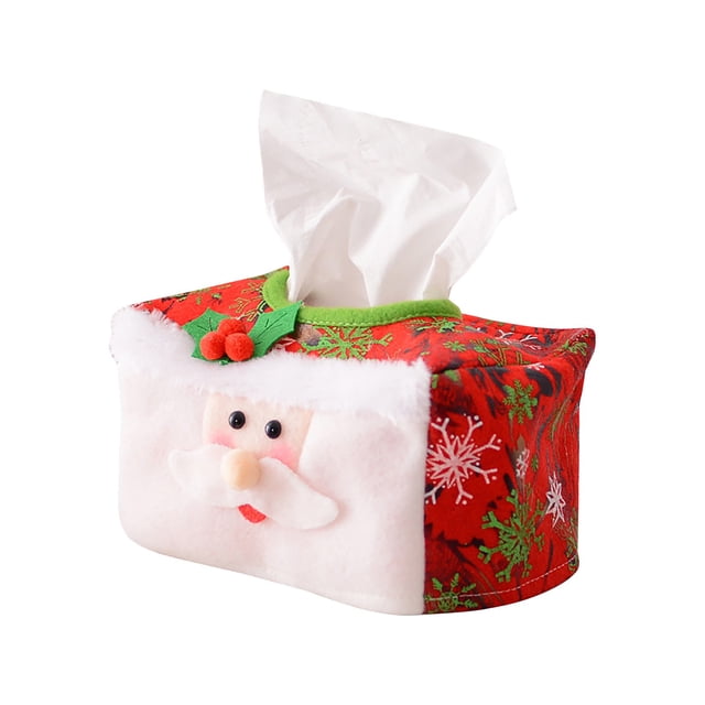 Christmas Tissue Box Is Suitable For Most Facial Tissues, Other Tissue Boxes, Advanced Office, Kitchen, Bathroom, Living Room