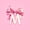 Pink M, variant on Erosebridal Cute Pink Bowknot Kids Twin Sheet Sets,Initial Alphabet M Bedding For Bowtie Girls 3-Piece