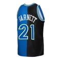 thumbnail image 3 of Men's Mitchell & Ness Kevin Garnett Black/Blue Minnesota Timberwolves Hardwood Classics 1995/96 Split Swingman Jersey, 3 of 5