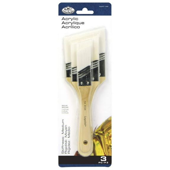 RART-155 | 3pc White Taklon Large Area Angular Brush Set