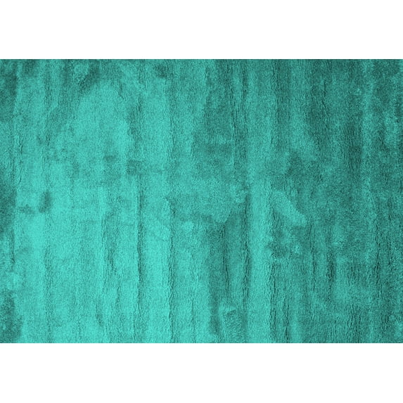 Ahgly Company Indoor Rectangle Abstract Turquoise Blue Contemporary Area Rugs, 4' x 6'