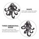 thumbnail image 4 of EeaseMX Gancho de almacenamiento con forma de pulpo para colgar llaves, de hierro fundido, para sala de estar (plateado), 4 of 7