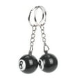 thumbnail image 4 of 6X Billiard Ball Key Chain Key Ring Happy No. 8, 4 of 7