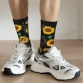 thumbnail image 5 of Goofa Sunflowers3 Printed Men's Crew Socks, Soft Durable Breathable Moisture-Wicking with Odor Control Cotton socks, 5 of 9