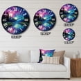 thumbnail image 4 of Designart "Aurora Borealis Aurora Euphony II" Aurora Borealis Oversized Wall Clock, 4 of 6