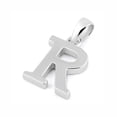 thumbnail image 1 of Initial Personalized R Signet 925 Sterling Silver Pendant Jewelry, 1 of 2