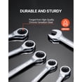 thumbnail image 4 of VEVOR Combination Wrench Set 8-Piece Metric 8 mm to 19 mm with Organizer Rack, 4 of 9