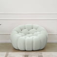 thumbnail image 4 of bokifol 48.43"Cloud Sofa,Modern loveseat Sofa Couch with 3D Honeycomb Shape Knit Fabric Sofa,Comfy Couches for Small Space,Bedroom,Apartment(Light Grey), 4 of 7