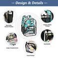 thumbnail image 2 of Iauyy Clear Backpack Heavy Duty PVC Transparent Backpack for College Workplace, Panda Pattern, 2 of 8