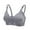 Gray, variant on Xmarks 4 Packs Women Wirefree Soft Bralette Front Closure Push up Bra Seamless Bras Thin Brassiere Adjustable Shoulder Straps, 36/80