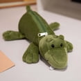 thumbnail image 5 of Cute Plush Animal Design Cosmetic Pencil Case, Soft Durable Alligator Figure Pouch for Women, for Office Gifts Travel Stationery Pen Case Pencil Pouch, 5 of 7