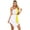 Yellow, variant on Doomiva Womens Roman Greek Toga White Princess Fancy Dress with Sequin Headband Halloween Costume Blue XL