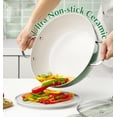 thumbnail image 5 of Koch Systeme CS 6QT Non-Stick Deep Frying Pan with Lid, Saute Pan with Aluminum Ceramic Coating, Dishwasher and Oven Safe, Green, 5 of 10