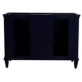 thumbnail image 4 of 49 in. Double Wooden Vanity Blue with White Quartz Oval Sink, 4 of 12