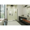 thumbnail image 2 of DreamLine Ascend 62 1/2 - 63 1/2 inch W x 72 inch H Frameless Pivot Shower Door in Matte Black, 2 of 6