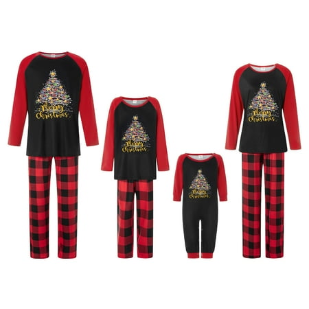 

Nituyy Holiday Christmas Family Pajamas Matching Set Moose Xmas Pjs for Couples and Kids Baby Sleepwear