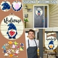 thumbnail image 1 of Seasonal Welcome Sign With Interchangeable Front Door Porch Pendant, 1 of 9