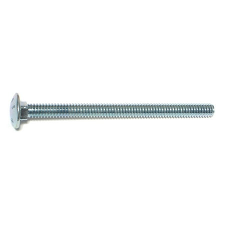 

1/4 -20 x 3-1/2 Zinc Plated Grade 2 / A307 Steel Coarse Thread Carriage Bolts