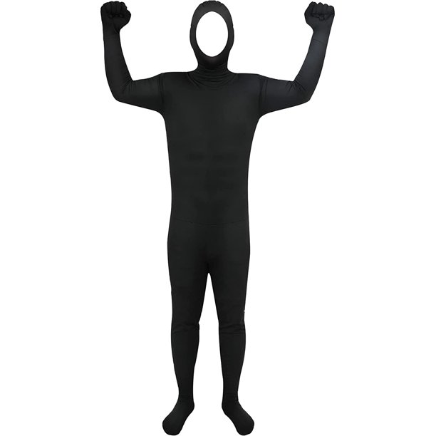 DanceeMangoo Halloween Open Face Full Bodysuit Spandex Open Face
