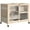 Natural Wood, variant on PawHut Indoor Rabbit Hutch with Wheels, Bunny Cage with Ramp, Grey