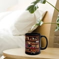 thumbnail image 4 of OAVQHLG3B 3D Bookshelf Mug - A Library Shelf Cup, Library Bookshelf Mug, Book Lovers Coffee Mug, Creative Space Design Multi-Purpose Ceramic Mug, Cool Gifts for Readers Bookish 3D White Mug, 4 of 7