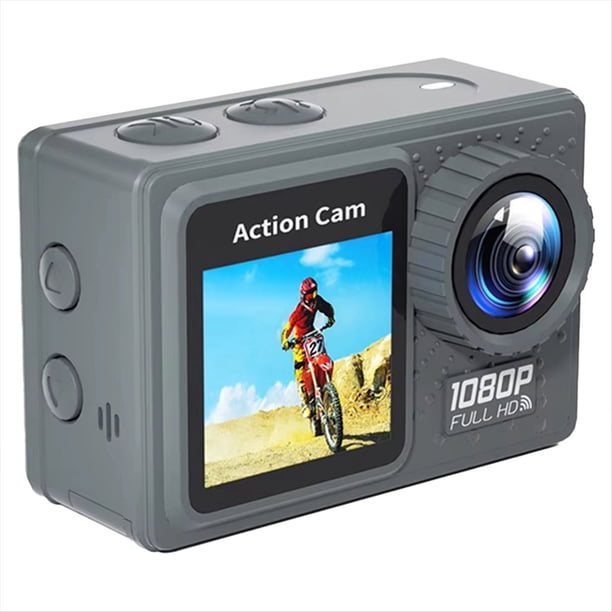 Cámara de Acción WiFi 1080P 30FPS, Videograbadora de Ejercicios, Cámara Subacuática Gran Angular de 120° con Kit de Accesorios.