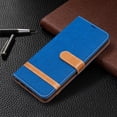 thumbnail image 1 of Stylish Denim Patchwork Flip Cover Wallet Case for Xiaomi Redmi Note 12 Series & Redmi Note 10 Series - Card Stand Slot Phone Cover, 1 of 5