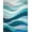 Blue, Pattern 2, variant on ODIKA 4' x 6' Machine Washable Non-Slip Area Rug, Contemporary Waves High Traffic Rug, Blue, 246141