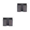 thumbnail image 1 of Kearding Caja de control remoto Soporte de carga de teléfono de plástico montado en la pared Organizador móvil sin perforaciones, gris gris 2piezas Kearding CBP058781, 1 of 6