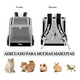thumbnail image 3 of Mochila Transportadora Para Perros/gatos Plegable Gris Belug Negro Gris, 3 of 5