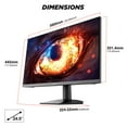 thumbnail image 4 of KOORUI 24.5 Inch Gaming Monitor, 200Hz Monitor, 1ms, FHD 1080p IPS Display, 90% DCI-P3 Color Gamut, HDR400, with Adaptive Sync Thechnology, HDMI & DP Port, Black, G2511P, 4 of 9