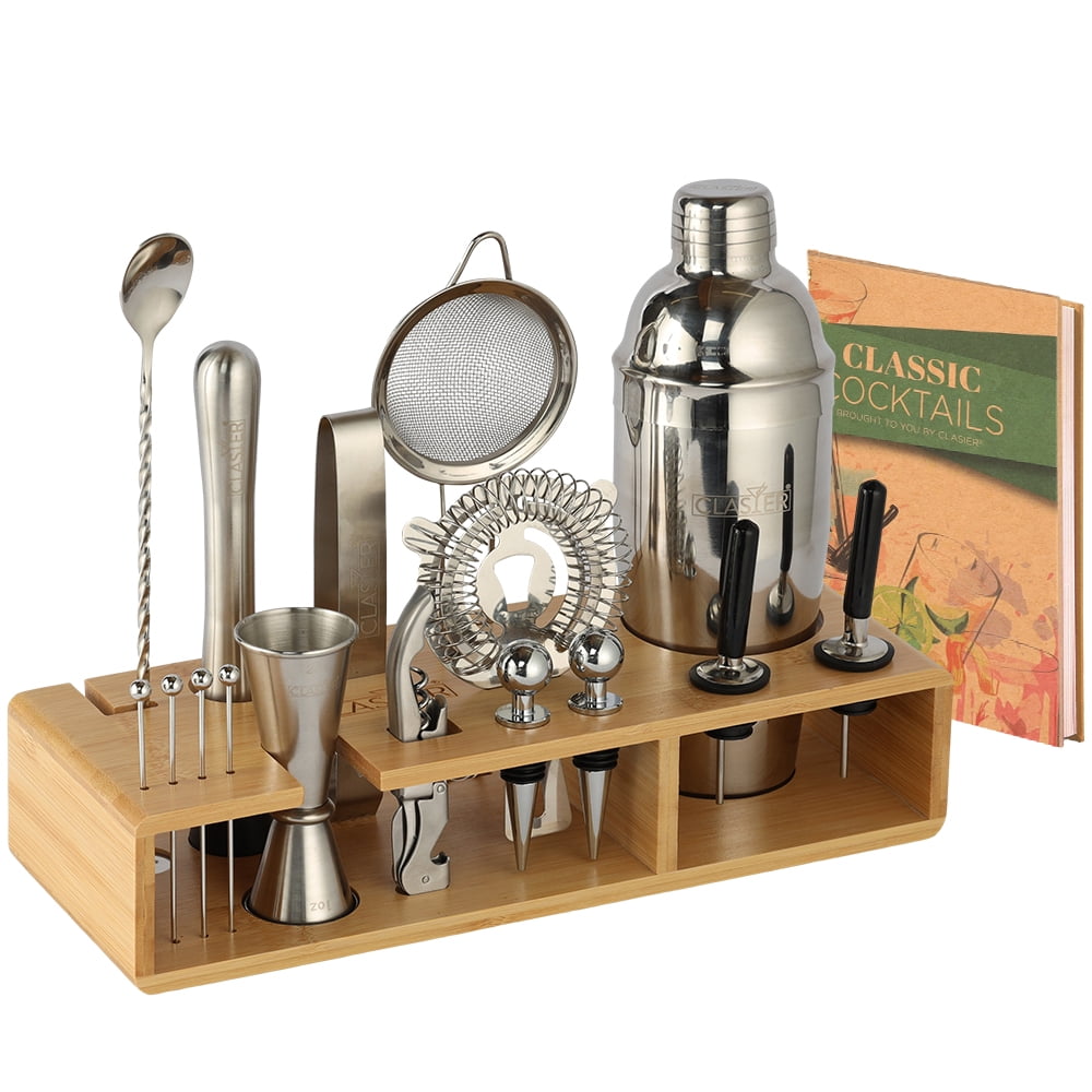 Stainless Steel Bar Kit With Cocktail Shaker Bartender Set with Cocktail Set 