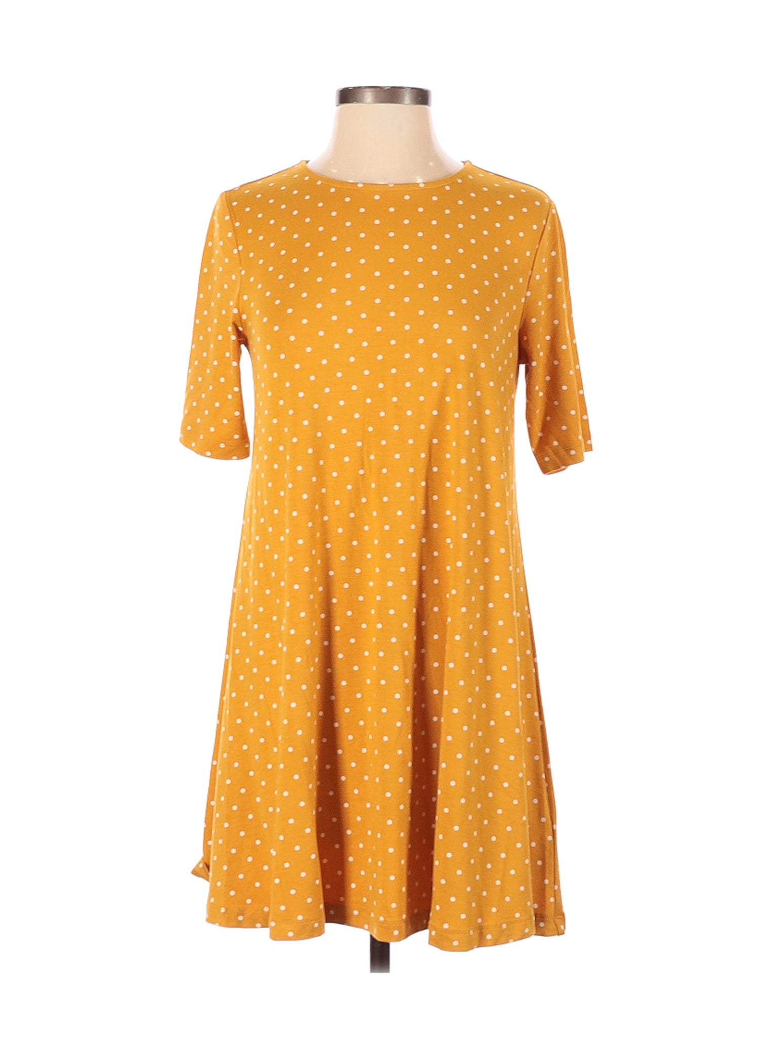 old navy yellow polka dot dress