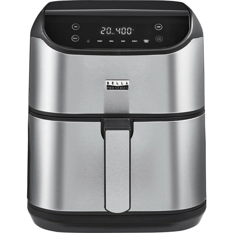 Bella Pro Series - 6-qt. Digital Air Fryer with Stainless Finish - SS (bb)  