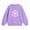 Purple, variant on Wilak Girls Snowflake Print Sweatshirts Size 8, Casual Cotton Long Sleeve Pullover Kids Fall Winter Tops Red