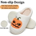 thumbnail image 5 of CLOUJI Cute Fuzzy House Halloween Print Slippers for Women Non- Memory Foam Shoes, 5 of 6