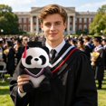 thumbnail image 1 of Tong DIY Graduation Scarf Panda Doll Scarf Panda Graduation Season, 1 of 6