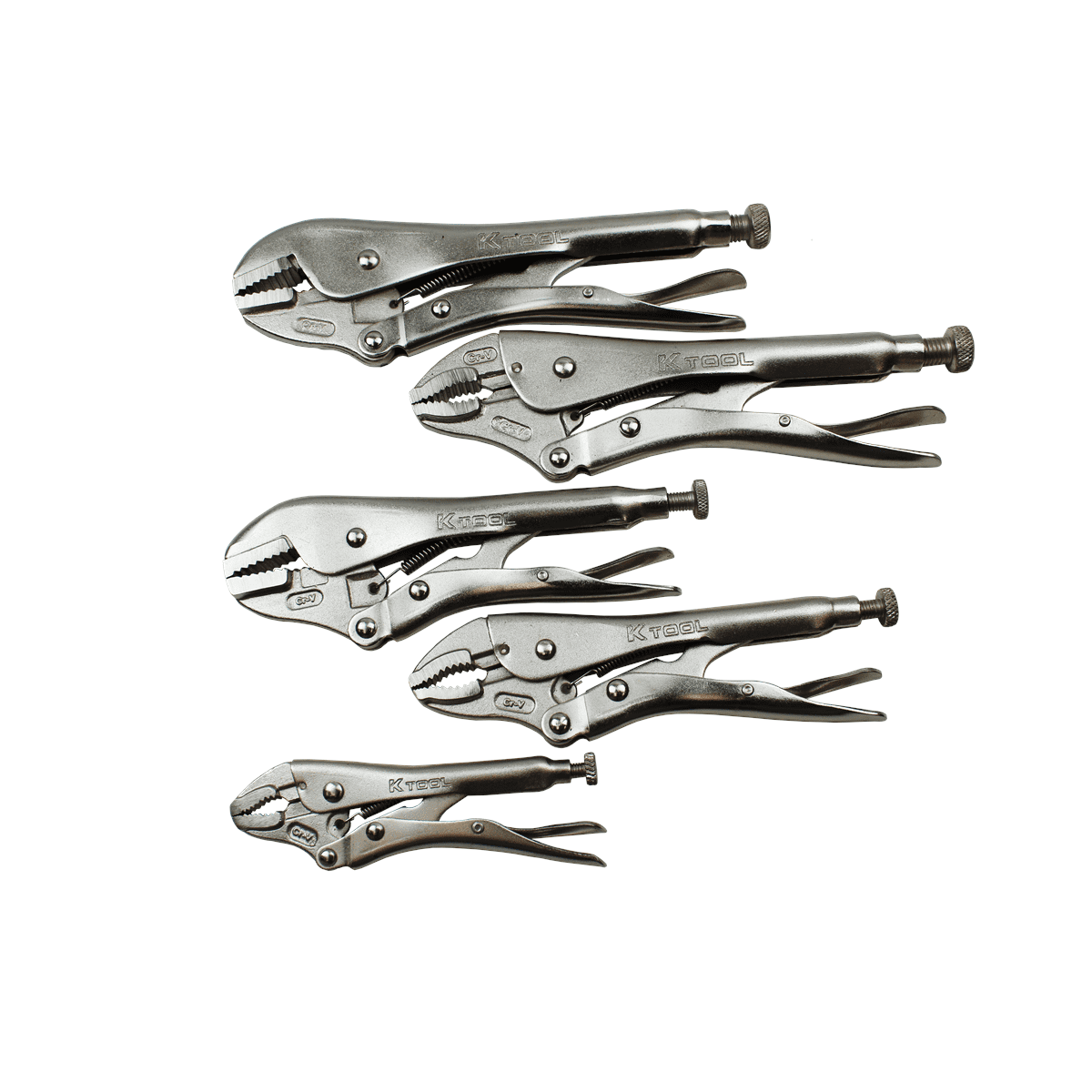K-Tool DLS-10 Vice Grips Locking Pliers 10pc Set of Automotive Tools