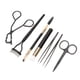 thumbnail image 5 of Juego de 7 herramientas de maquillaje para cejas, pestañas, rizador, tijeras y pinzas, color negro., 5 of 14