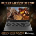 thumbnail image 3 of Laptop Gamer LENOVO LOQ NVIDIA GeForce RTX 3050AMD Ryzen 5 7235HS 16GB DDR5 512GB SSD 15.6" Full HD 144Hz W11 Teclado Español Mouse Gaming Estable, 3 of 5