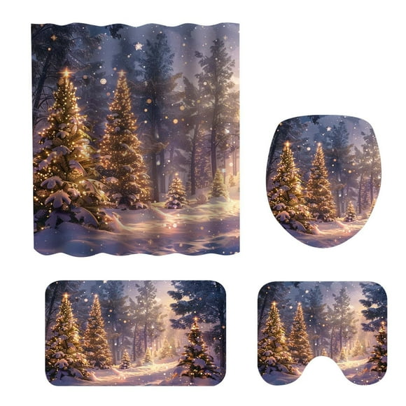 Boreal Craft 8 Piece Bathroom Decoration Set With Non Blanket Toilet Seat And Bath Towel For Christmas Sheet Wad Flannel Sheets Deep Pocket Flannel Sheets Size Sleep Cool Sheets Cool Sheets for Size