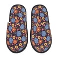 thumbnail image 2 of KLL Leaves Flower Slippers for Women Men House Slip on Indoor Outdoor Bedroom Furry Fleece Lined Ladies Comfy Anti-Skid Rubber Hard Sole-Medium, 2 of 8