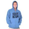 thumbnail image 5 of Octopi Day Math Geek Nerd Octopus Zip Up Hoodie Men's Women's Brisco Brands 2X, 5 of 6